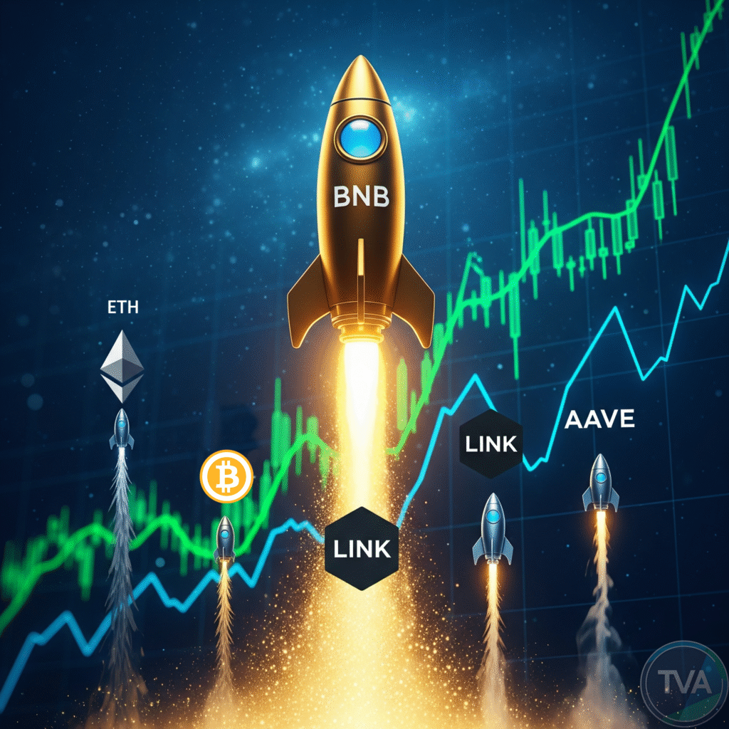 BNB Hits Record as Altcoins Rally Ethereum, LINK, Aave