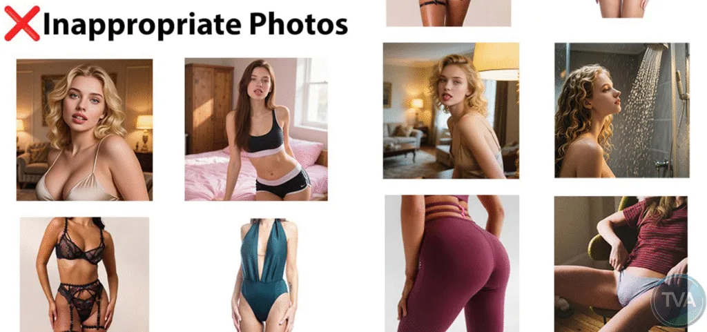 TVA inappropiate photos Chamet App